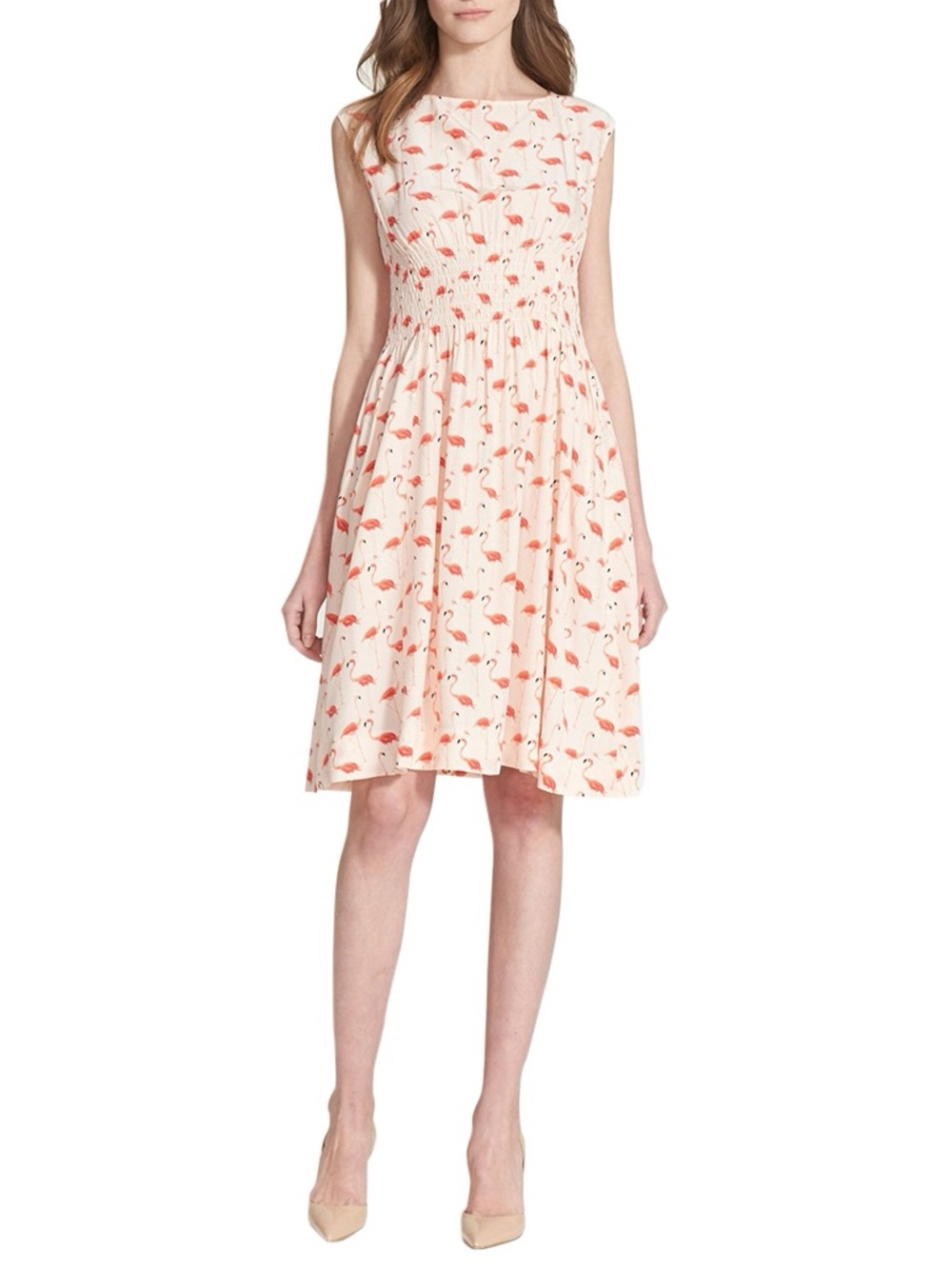Kate Spade New York Flamingo Blaire Silk Blend Dress